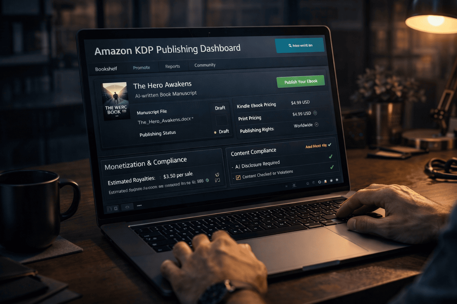 How to Publish an AI-Written Book on Amazon KDP (Rules, Risks and Best Practices)