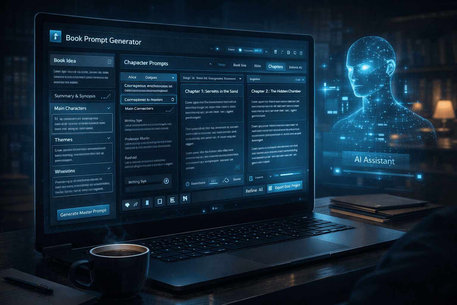 Prompt Engineering for Writing Full Books with AI: The Complete Framework